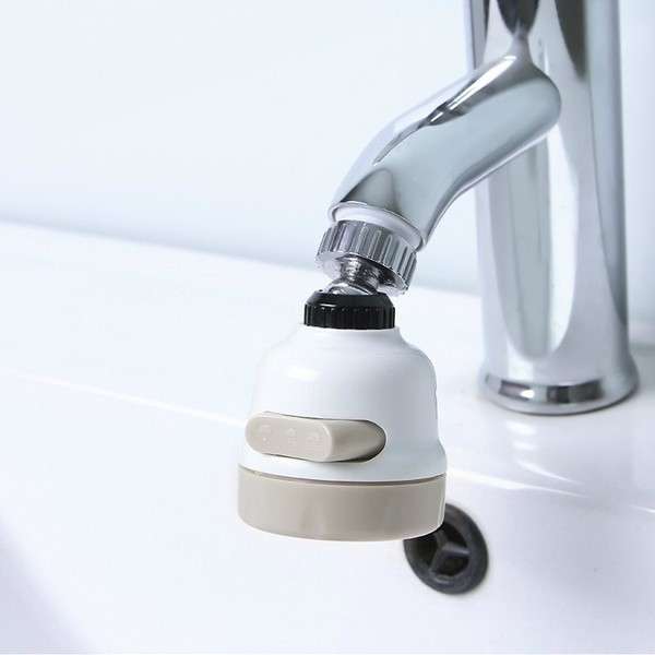 Universal 360-Degree Water Saving Tap Splash-Proof Head - 3 Modes Soft Tube