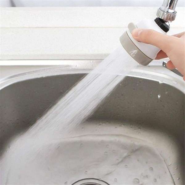 Universal 360-Degree Water Saving Tap Splash-Proof Head - 3 Modes Soft Tube