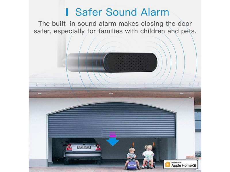 Meross Smart Garage Door Opener Remote - Up to 3 Single Doors (works with Apple HomeKit Amazon Al...