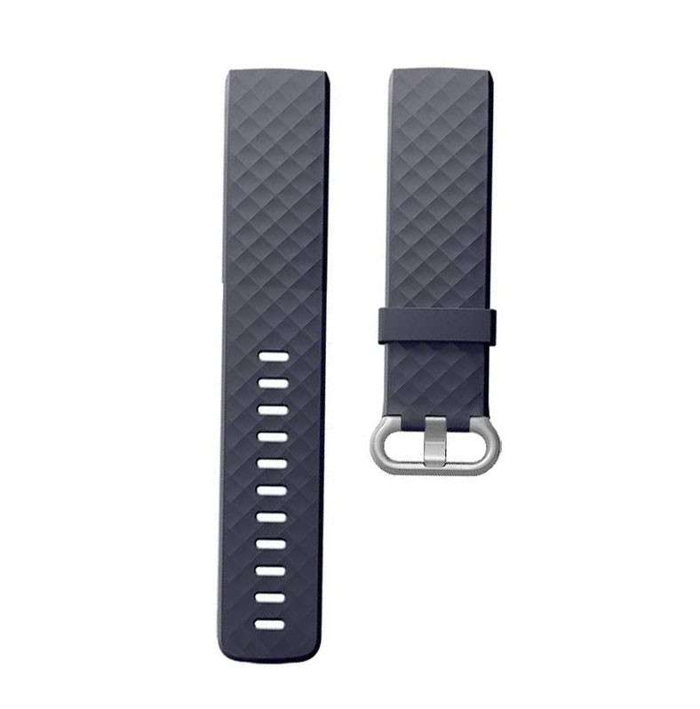 Fitbit Charge 4 Silicon Watch Strap with Plastic Buckle - Adjustable Replacement Strap Hot Pink S...
