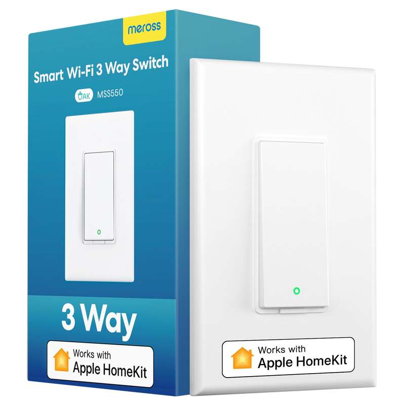 Meross Smart Wi-Fi 3 Way Light Switch - Alexa/Google/Apple HomeKit Compatible - (Requires Neutral...