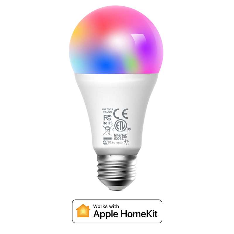 Meross Smart Wi-Fi LED 9W Bulb E27 (Screw in) - Alexa/Google/Homekit compatible - 2 Pack