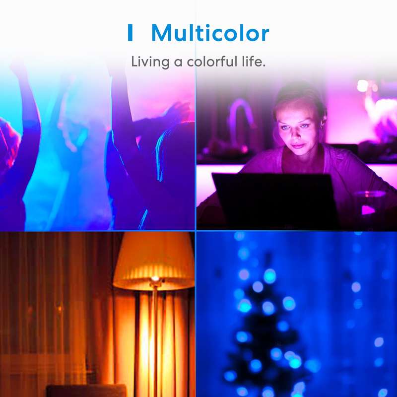 Tuya Smart WiFi LED 9W Bulb E27 Multicolour RGBCW - Alexa / Google / Compatible - Smart Life App