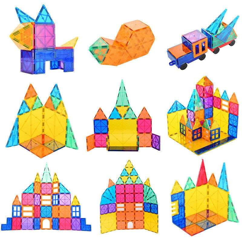 Kids Magnetic Tiles - 120pc