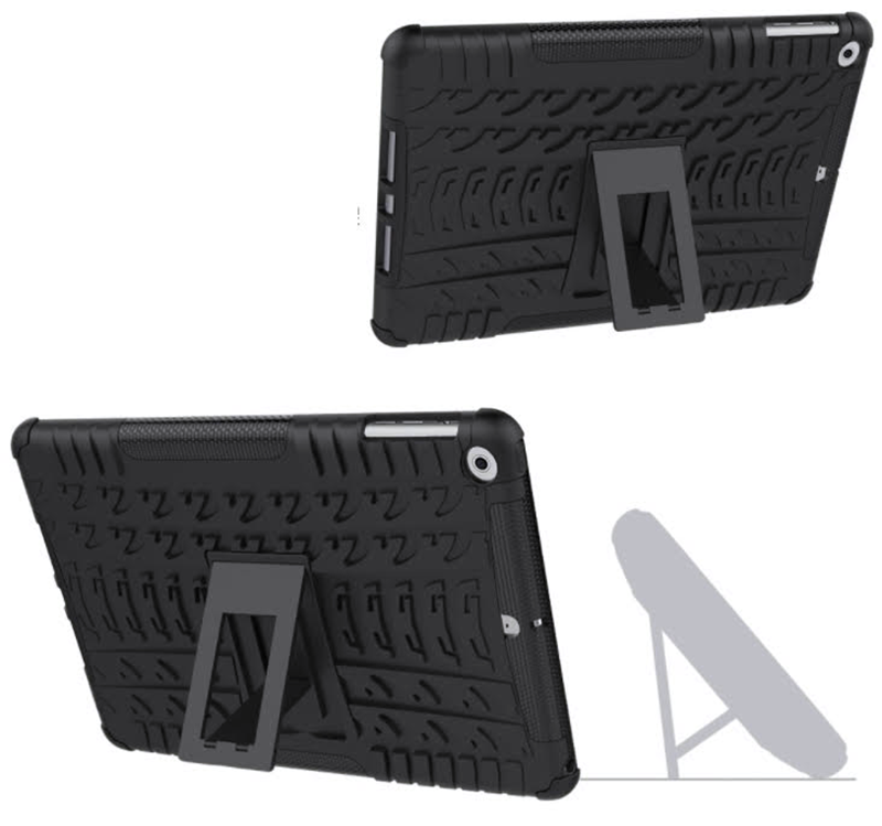 Rugged Case Cover for iPad 9.7 Black