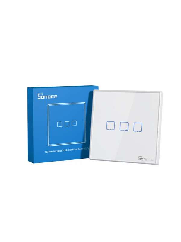 SONOFF T2EU-RF Smart Light Switch Extension Remote - RF Touch Remote Control 3 Gang