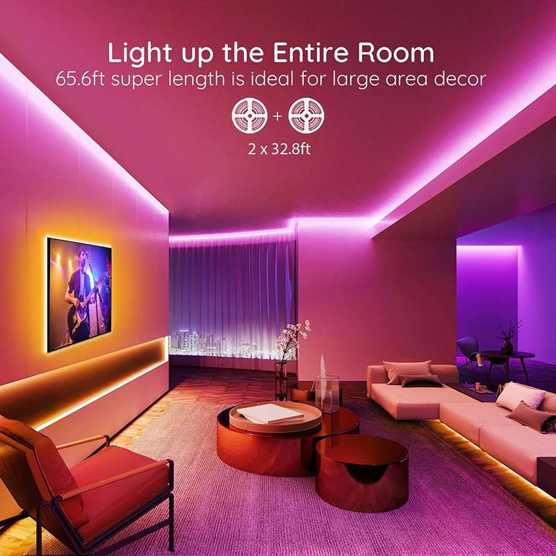 Govee RGB WiFi+Bluetooth Smart LED Strip Light - Alexa/Google Home enabled 15M