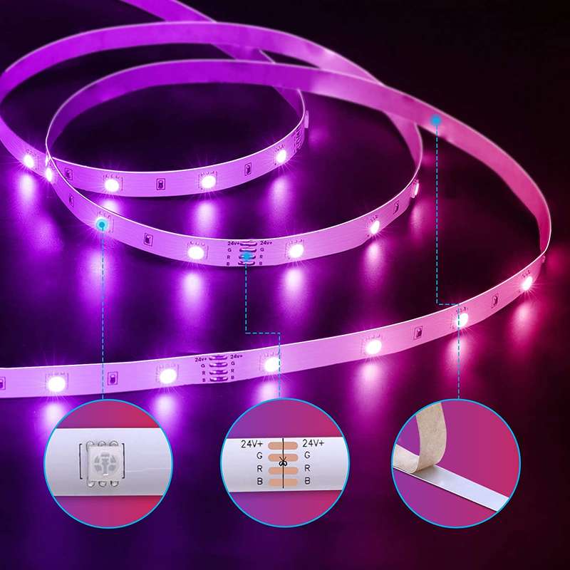 Govee RGB WiFi+Bluetooth Smart LED Strip Light - Alexa/Google Home enabled 15M