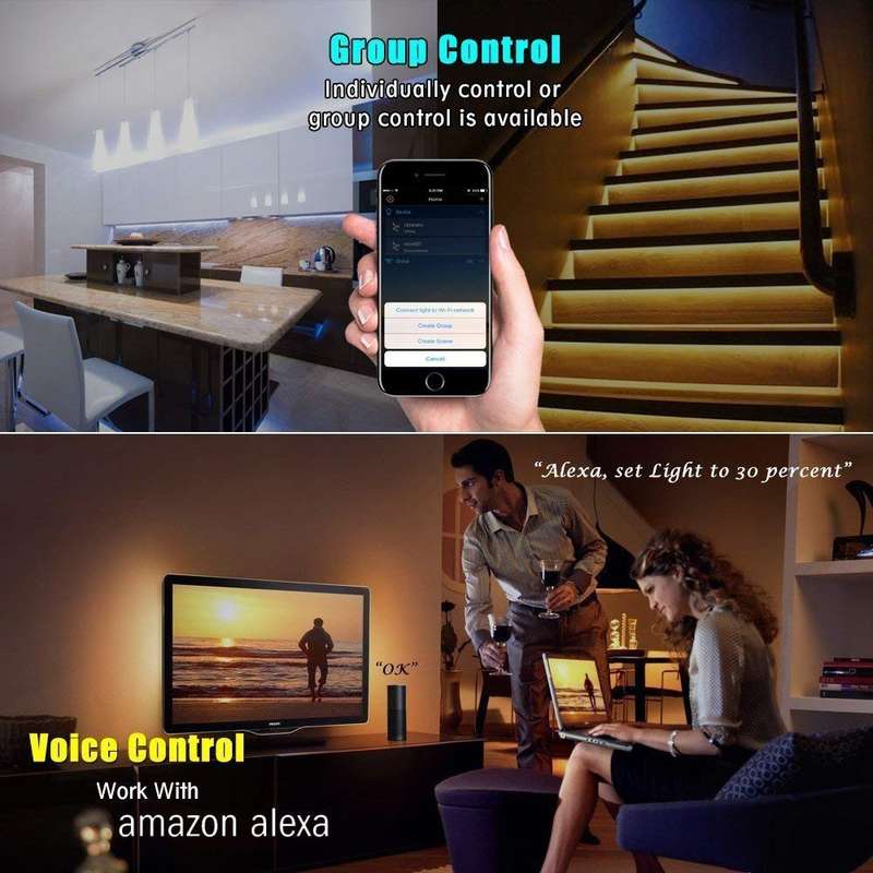 Mini RGBW Wifi LED Controller and Remote - Works with Alexa and Google Home