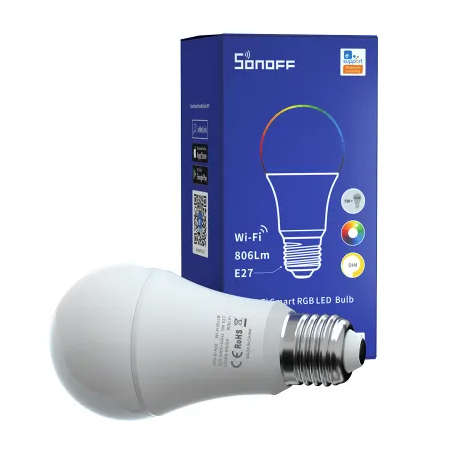 Sonoff RGB Smart Dimmable Light Bulb (works with Alexa and Google Assistant) - B05-BL-A60