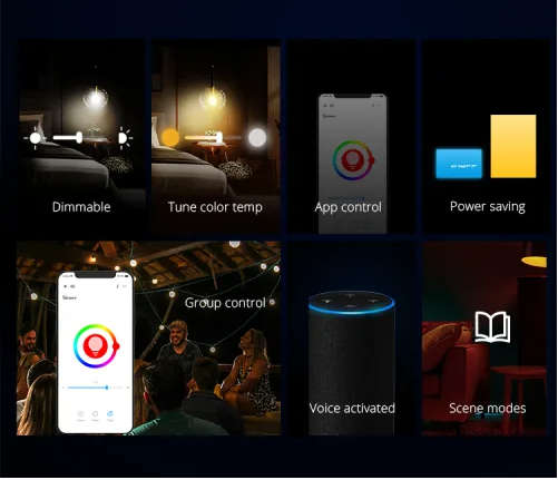 Sonoff RGB Smart Dimmable Light Bulb (works with Alexa and Google Assistant) - B05-BL-A60