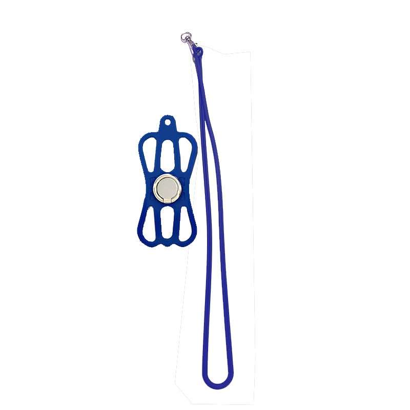 Universal Silicone Cellphone Lanyard Phone Holder with Neck Strap White