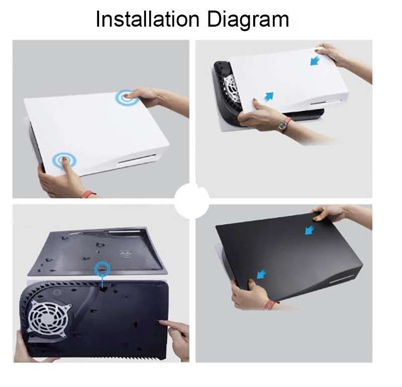 Playstation 5 Side Cover Blue..