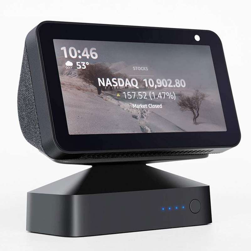 Battery Base for Show 5 (1st and 2nd Gen)  Wireless Battery Stand to Make Smart Speaker Portable ...