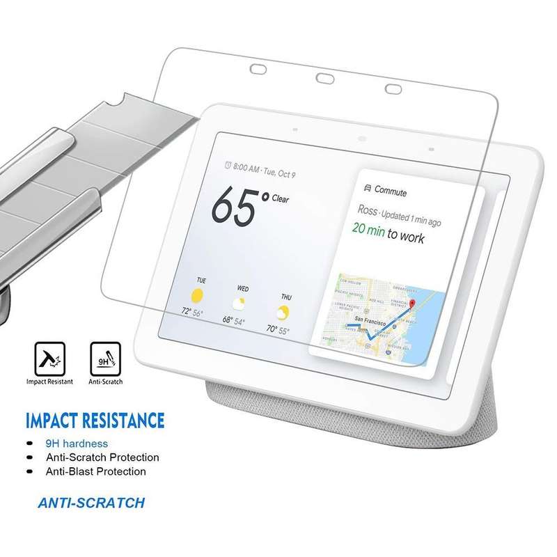 GOOGLE Home Hub (2nd Gen) Tempered Glass Screen Protector Full Screen Coverage