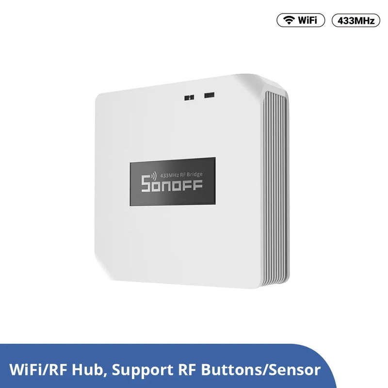 SONOFF Smart Home RF Bridge R2 433 Mhz Automation Intelligent Wi-Fi Remote Controller (Control 43...