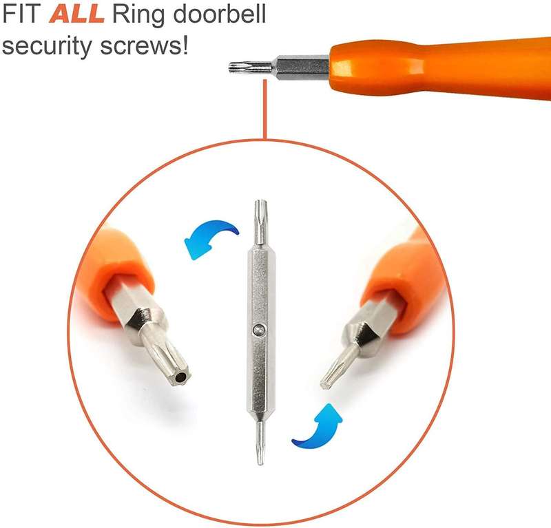 Ring Doorbell Replacement Security Screws and Screwdriver Kit (Ring Doorbell 2)