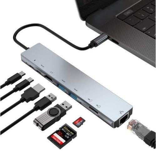 USB3.0 Type-C Universal Docking Station - 8 in 1