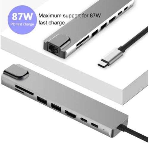 USB3.0 Type-C Universal Docking Station - 8 in 1