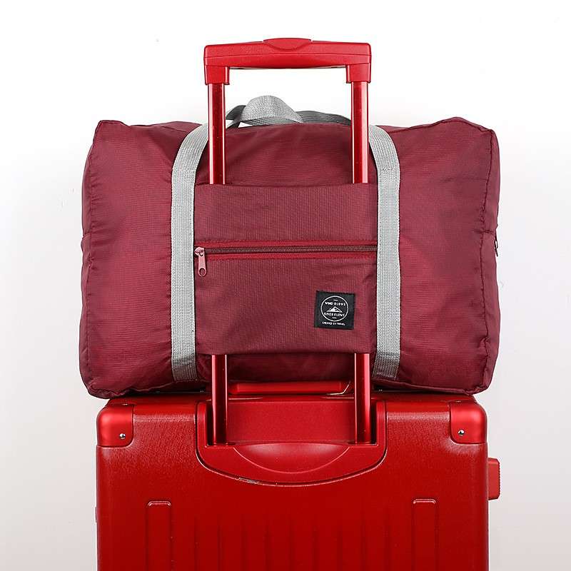 Foldable Travel Duffel Bag Navy Blue