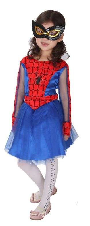 Spider girl dress up costume Small