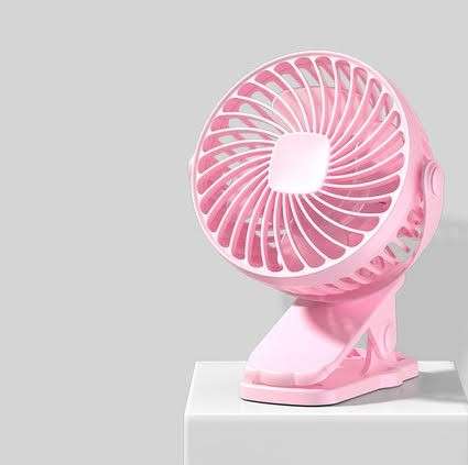 Mini Portable USB Fan with clamp White