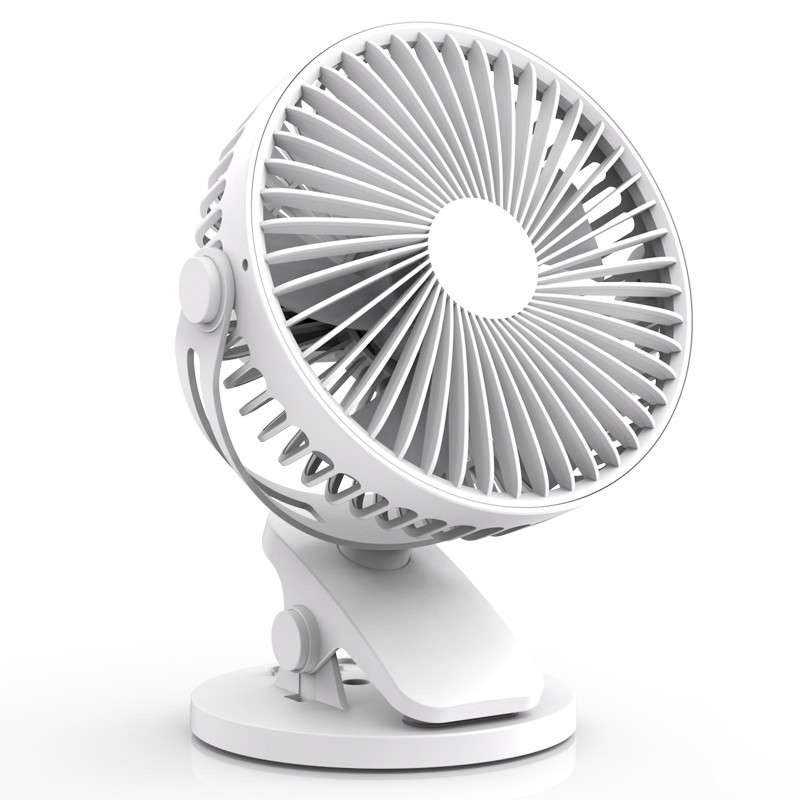 Mini Portable USB Fan with clamp White