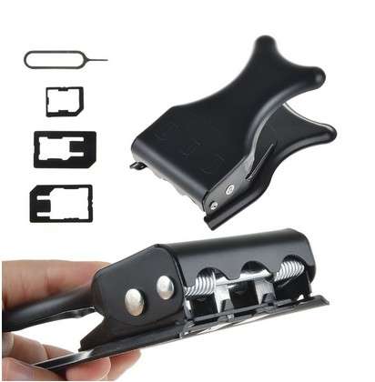 3 in 1 Nano Micro SIM Card Cutter with Standard SIM to Micro Nano Sim Adapter