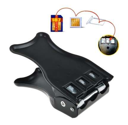 3 in 1 Nano Micro SIM Card Cutter with Standard SIM to Micro Nano Sim Adapter