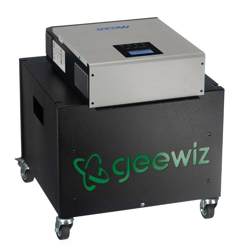 3000VA Mecer Axpert Pure Sine Inverter + 2x 100Ah LITHIUM Battery Trolley (12 HOUR BATTERY LIFE) ...