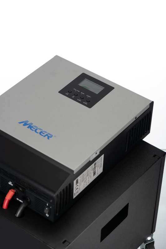 3000VA Mecer Axpert Pure Sine Inverter + 2x 100Ah LITHIUM Battery Trolley (12 HOUR BATTERY LIFE) ...