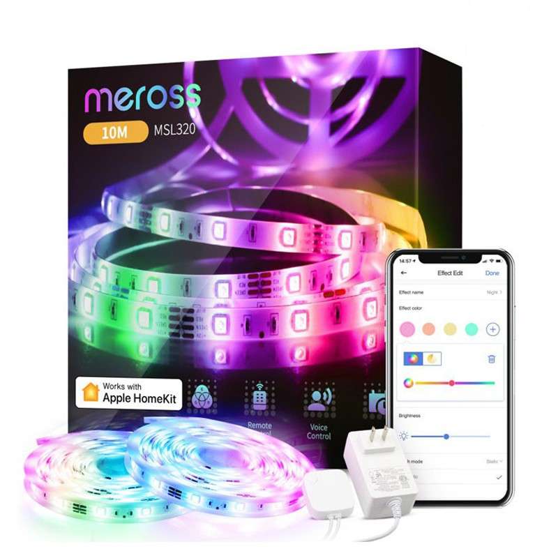 Meross 10m Smart Wi-Fi LED Strip - Alexa/Google/Homekit Compatible