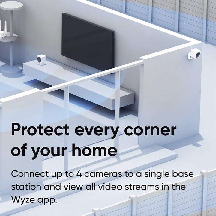 Wyze Cam Outdoor V2 Starter Bundle (Includes Base Station + 1 camera)