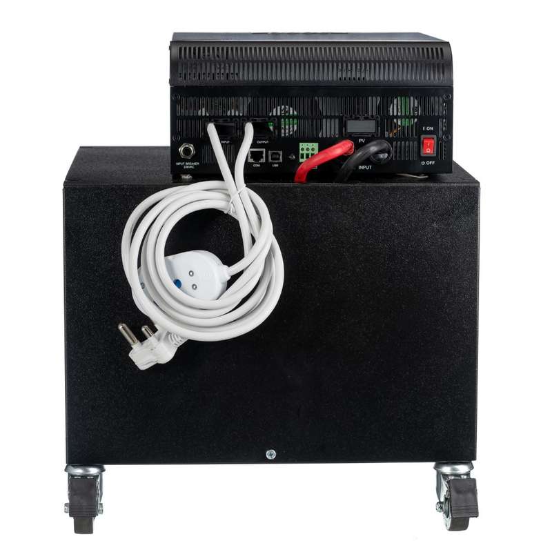 Axpert Type Pure Sine 3000VA Inverter Trolley + 2x 100Ah LITHIUM Battery (12 HOUR BATTERY LIFE) K...