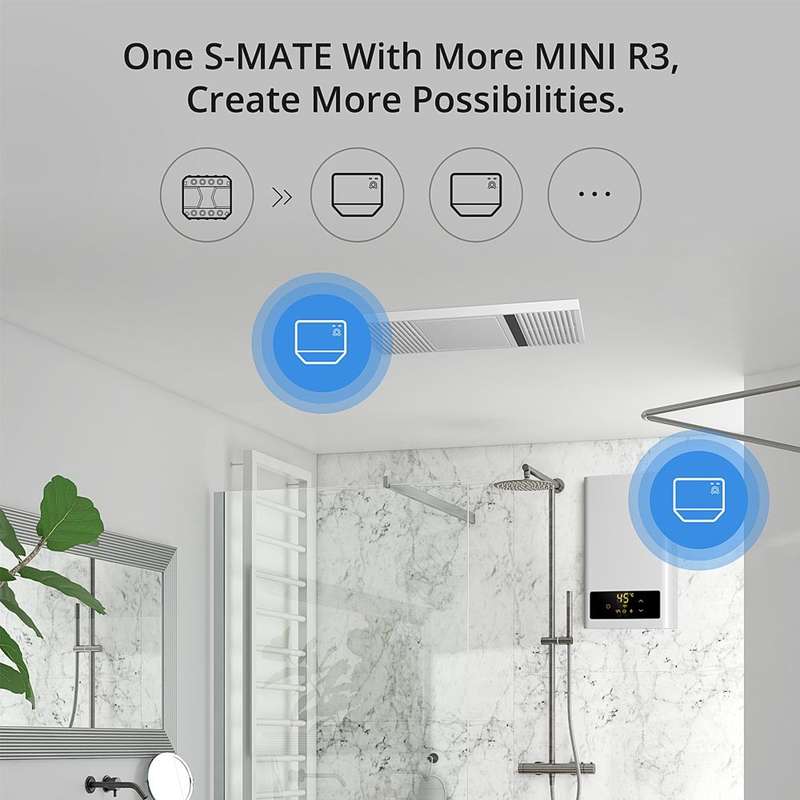SONOFF S-MATE SMART SWITCH - (Smart Switch Solution for Switch Box with No Neutral Wire)