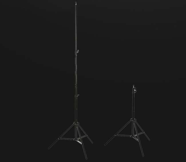 Photo Video Studio Light Kit - Including 3 Color Backdrops (Black/White/Green) - 24pcs