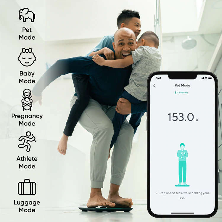 Wyze Scale X (Advanced Smart Scale) - Black/White White
