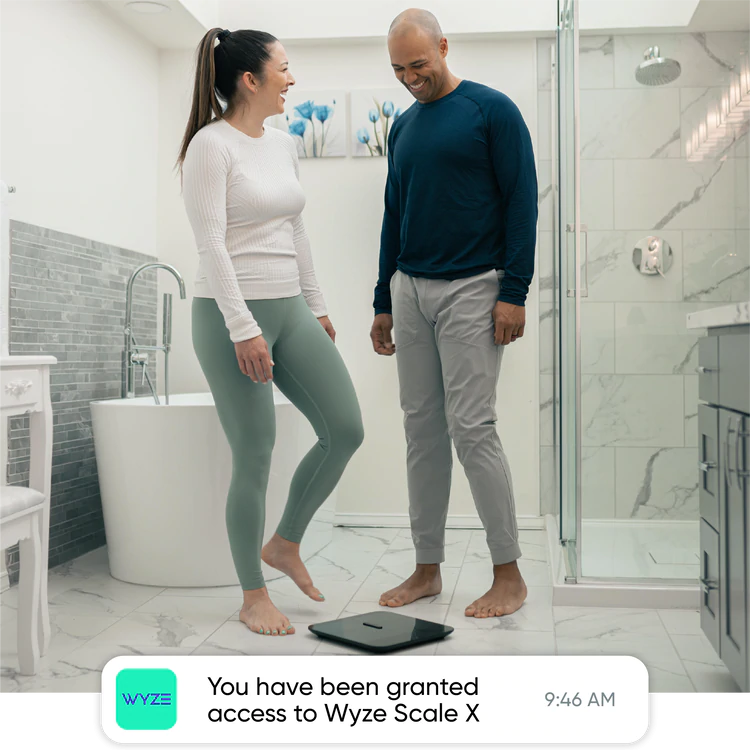 Wyze Scale X (Advanced Smart Scale) - Black/White White