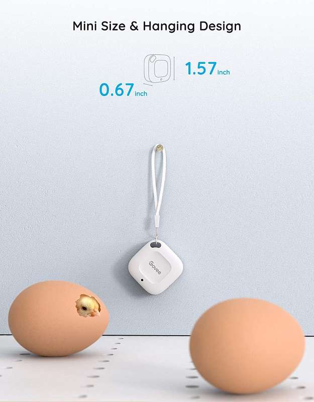 Govee Hygrometer Thermometer - (Wireless Thermometer- Mini Bluetooth Humidity Sensor with Notific...