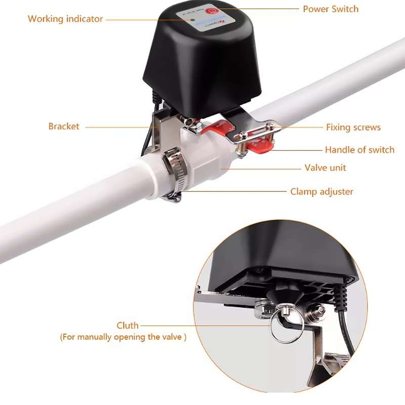 Ewelink Smart WiFi Electronic Water/Gas Control Valve