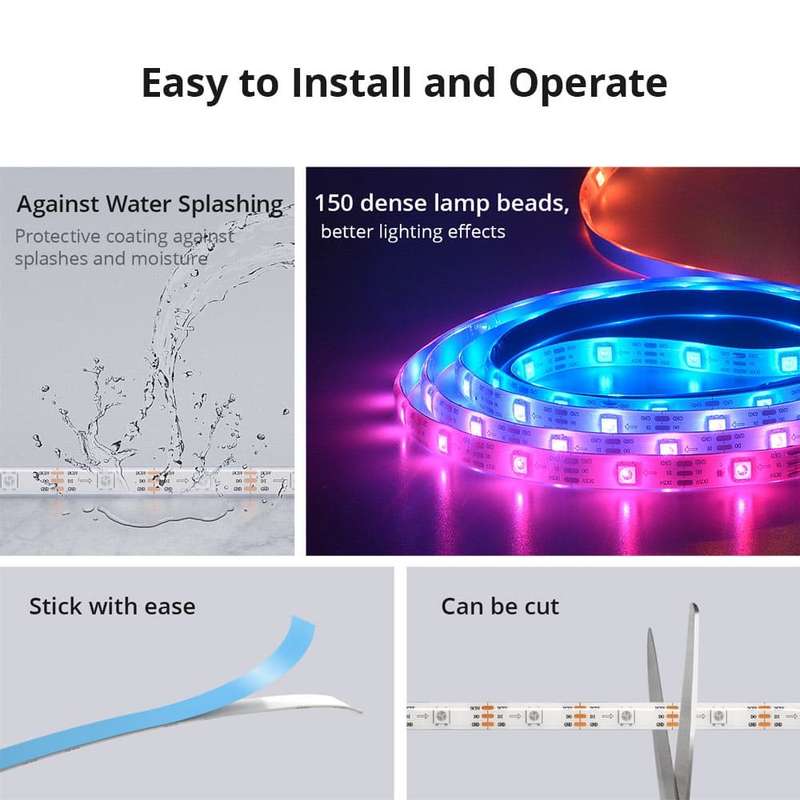 Sonoff L3 Pro RGBIC Smart LED Light Strip Kit - 5M / 16 Million Colours / Music Mode / Voice Control