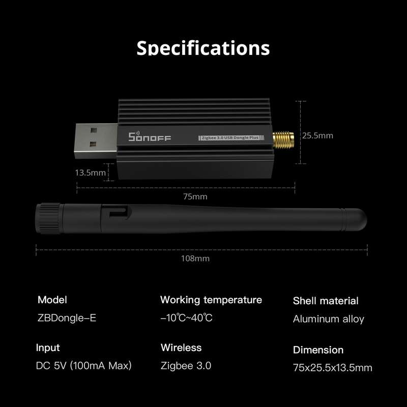 SONOFF Zigbee Dongle E - USB 3 | Gateway | Antenna