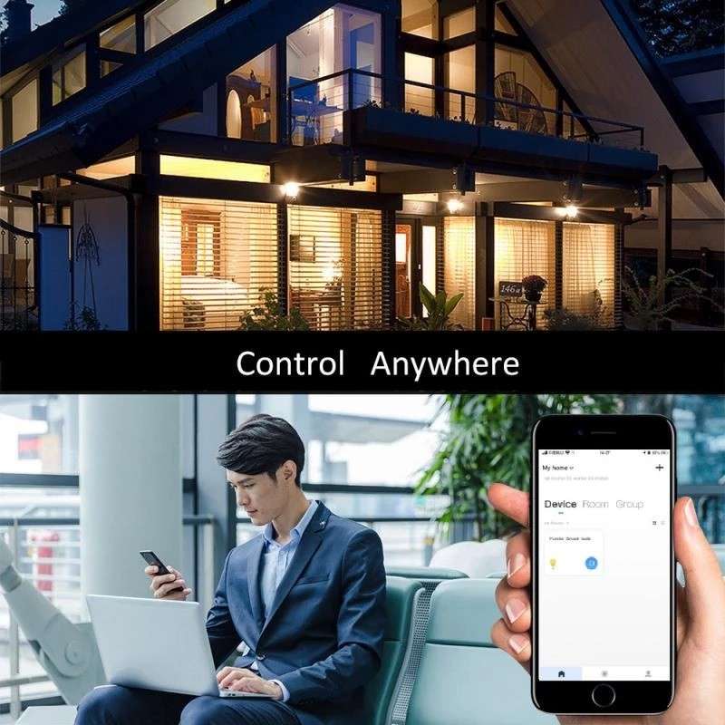 Tuya Smart WiFi LED 9W Bulb E27 Multicolour RGBCW - Alexa / Google / Compatible - Smart Life App