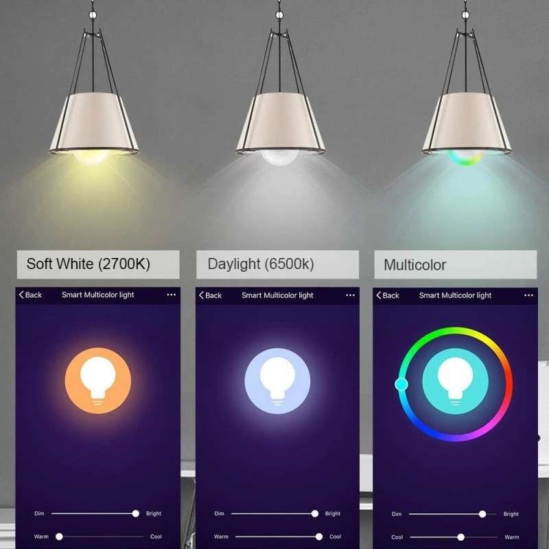 Surplife Smart WiFi LED 10W Bulb B22 RGBCW Multicolour (Bayonet) - Compatible - Surplife App