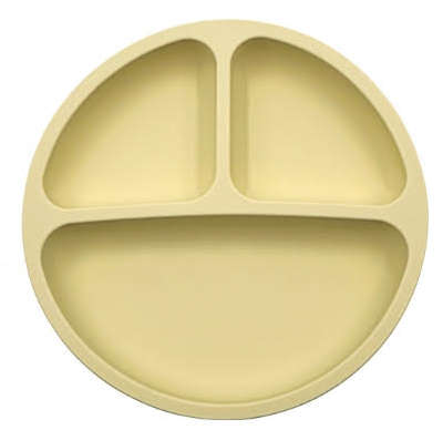 Silicone Suction Feeding Plate for Kids Blue.