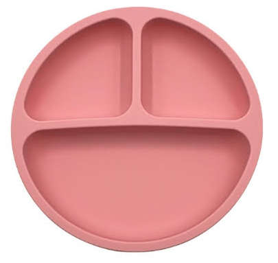 Silicone Suction Feeding Plate for Kids Blue.