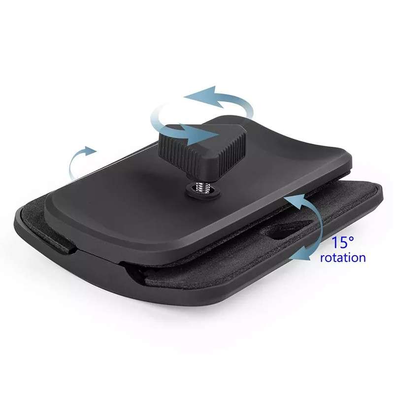 Portable Dual Monitor Clip Stand - Multi-Screen Bracket / Tablet /  Laptop / Phone Holder Black