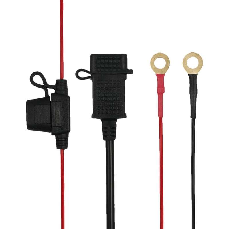 Universal Motorcycle Dual USB Phone/GPS Charger with Inline Fuse (12V)