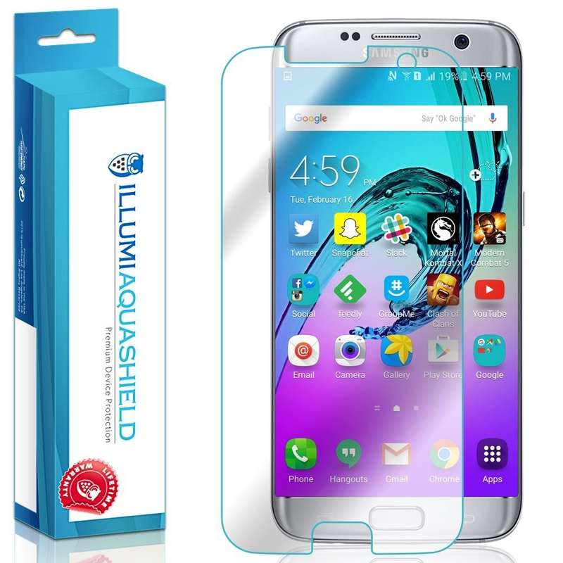 ILLUMI AquaShield (2-Pack) Screen Protector for Samsung Galaxy S7 EDGE (FULL screen/edge coverage)
