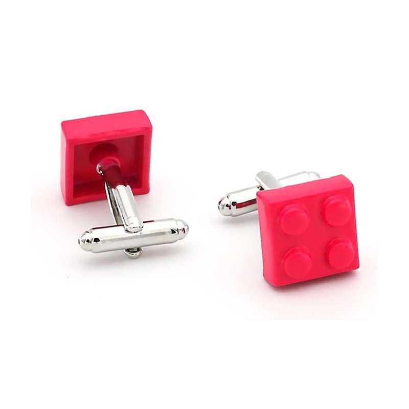 Lego Cufflinks - 1 Pair White